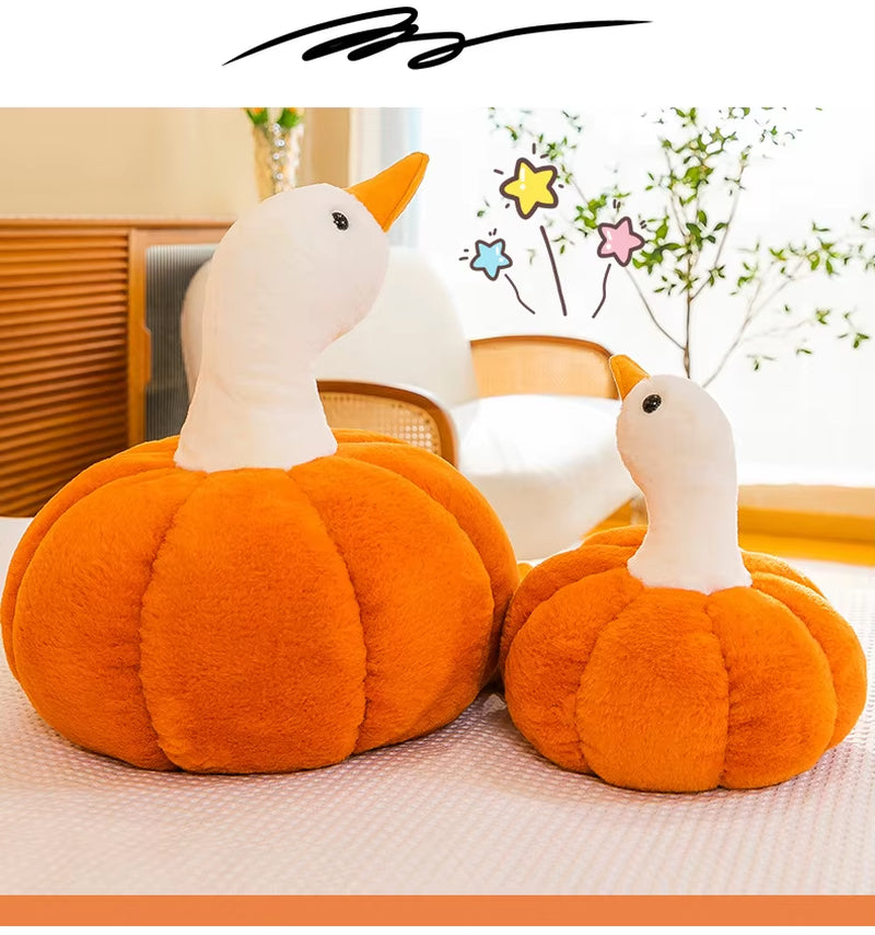 Cute Pumkin Goose Cushions Office Pillows Sofa Cushion Kids Plush Duck Toys Soft Stuffed Dolls Car Seat Chair Coussin Home Decor