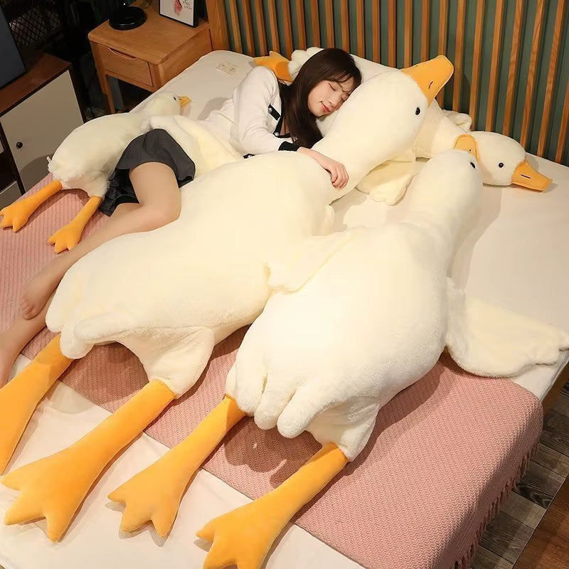 Big White Goose Hug Sleeping Pillow Plush Toy Duck Big Goose Doll Bed Pillow
