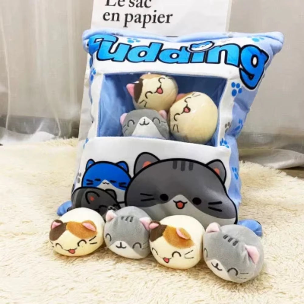Cartoon a Bag of Snacks Doll Throw Pillow Internet Celebrity Ins Snack Bag Plush Toy Creative Office Pillow Lovely Holiday Gift