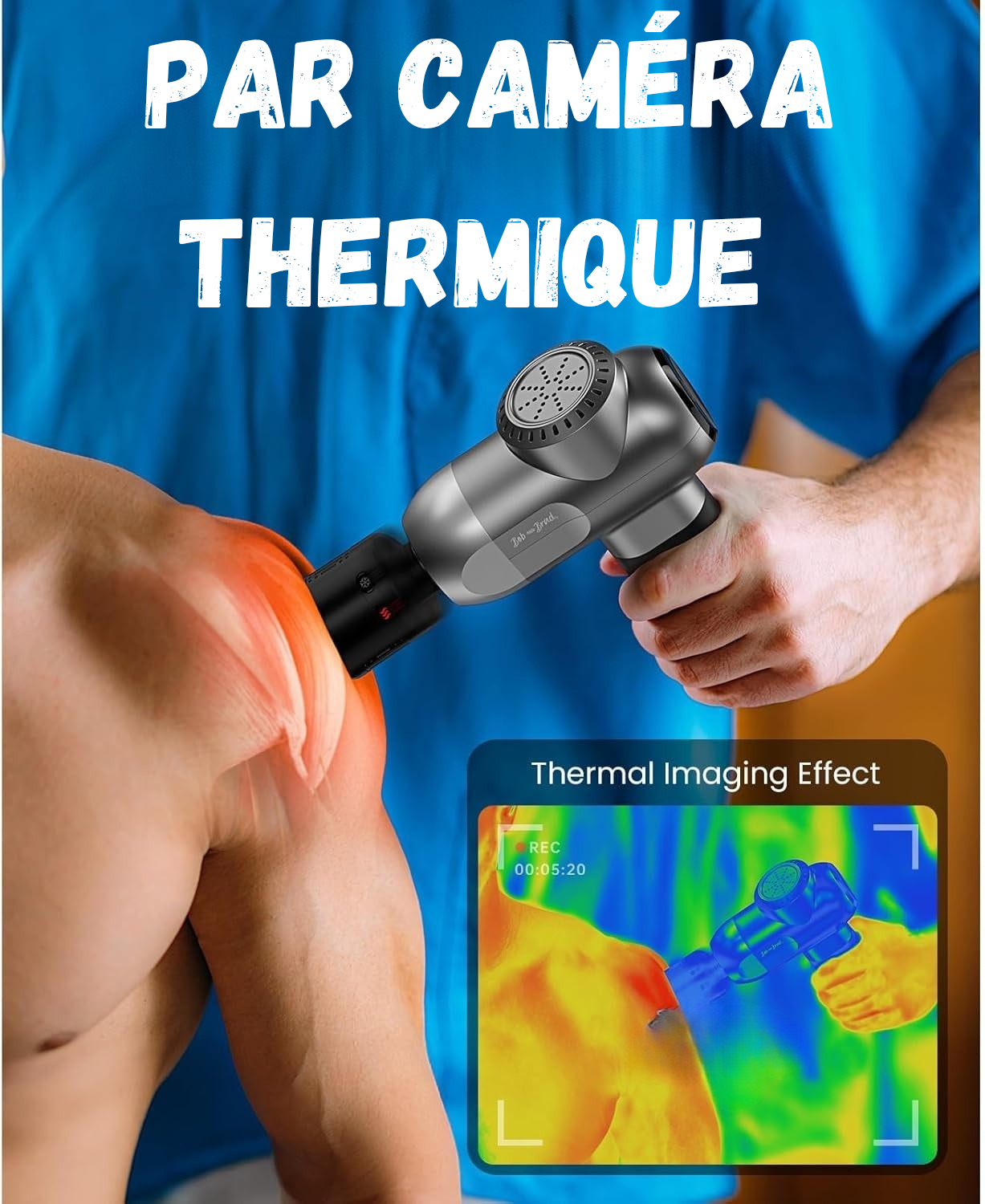 Le masseur C2 Pro utilise une thérapie par percussion combinée au chaud et froid (cryothermie et thermothérapie) pour soulager douleurs et raideurs musculaires. Sa force de 44 lb cible profondément les tissus pour une récupération efficace !