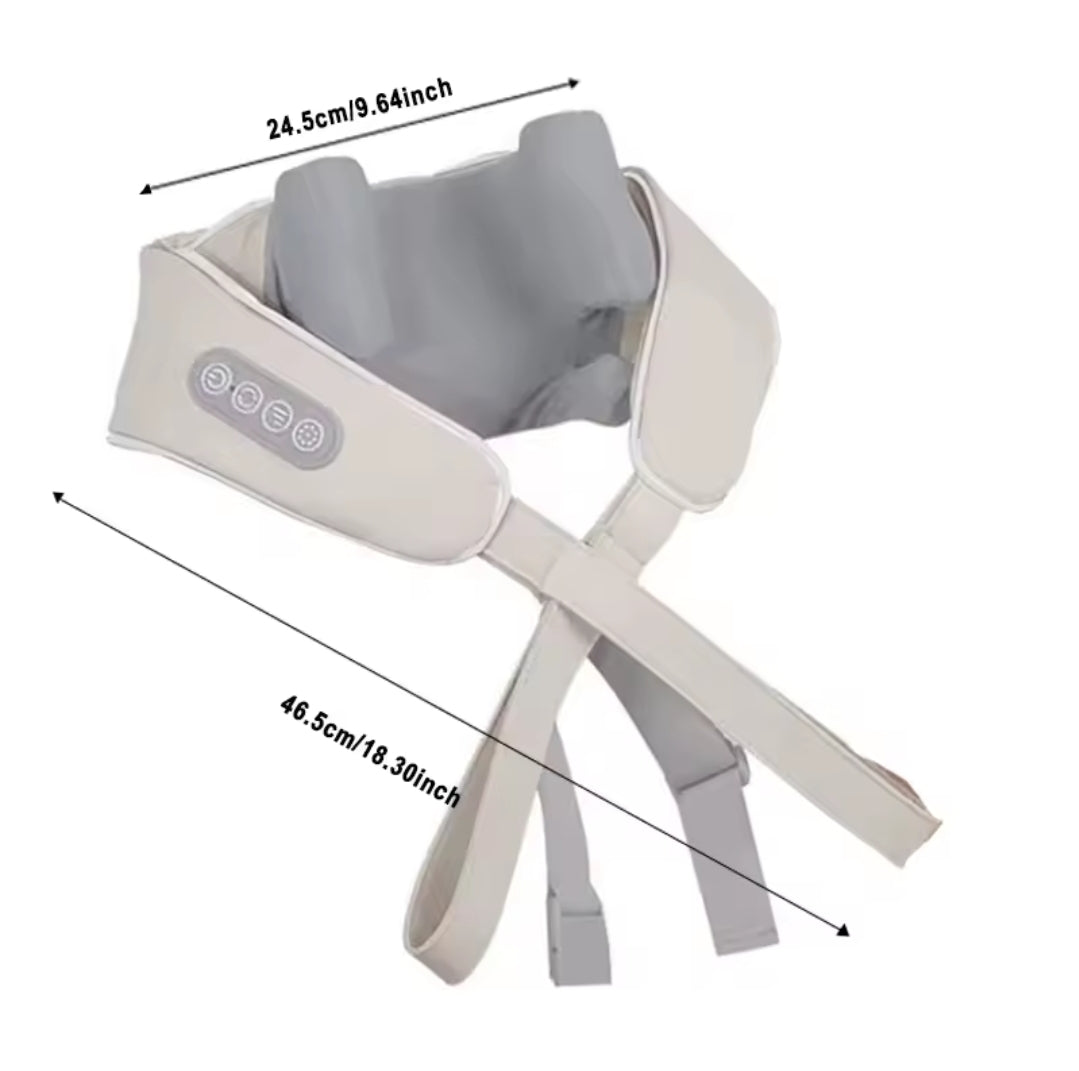 Offrez vous un massage cervicale de pétrissage réaliste, comme si de petites mains massaient vos muscles. Son design ergonomique cible parfaitement les zones tendues pour un soulagement immédiat. Un confort unique, où la technologie rencontre l'efficacité