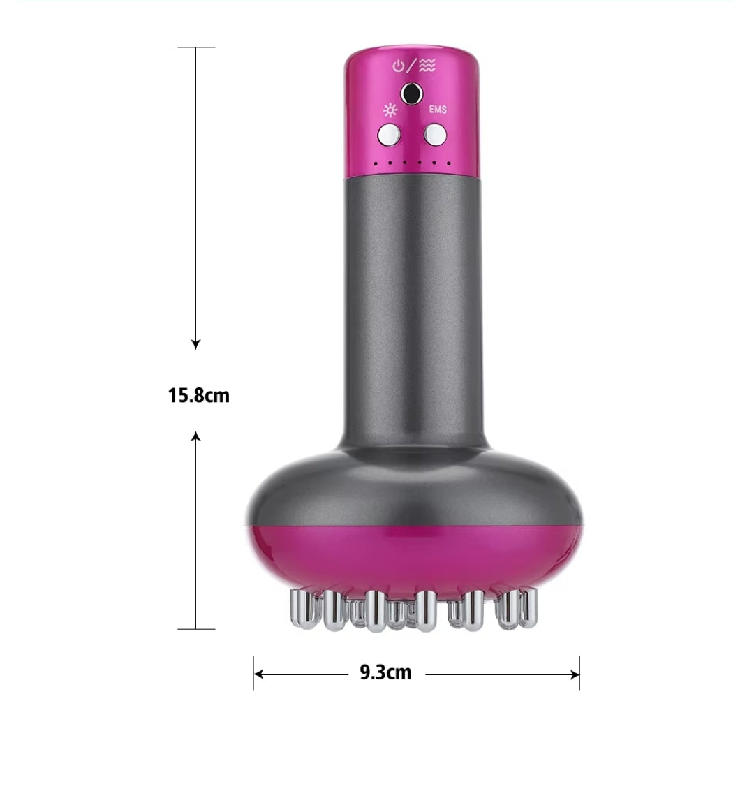 La Smart Meridian Brush, un masseur électrique révolutionnaire combinant GUA-SHA vibrant, micro-courants, compresse chaude et moxibustion thermique. elle stimule les endorphines, favorise le drainage lymphatique, brûle les graisses et Détend les muscles!