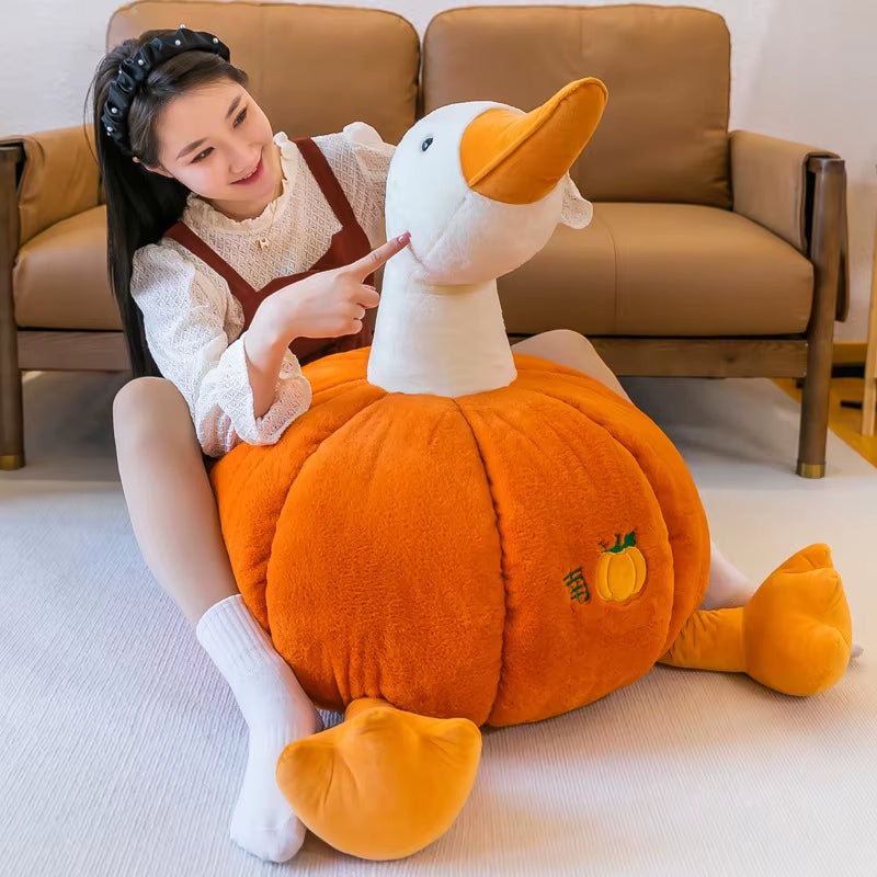 Cute Pumkin Goose Cushions Office Pillows Sofa Cushion Kids Plush Duck Toys Soft Stuffed Dolls Car Seat Chair Coussin Home Decor