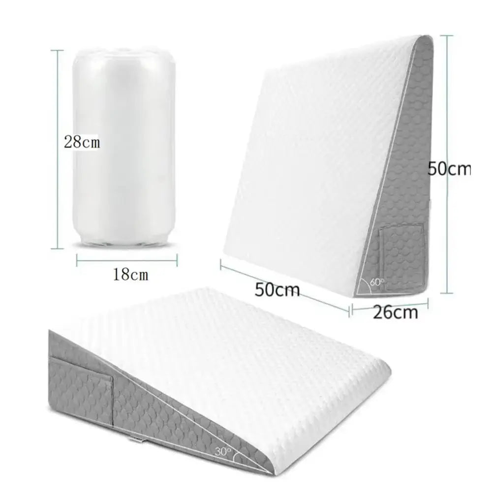 Wedge-Shaped Pillow for Post-Operative Sleep, Acid Reflux, Snoring Relief, Bedside Dorm Office, Triangular Elevated Pillow