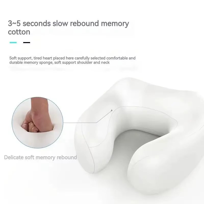 Electric Neck Massage Pillow U-Shaped and Fits the Neck Adjustable Heating to Massage and Relax Durable Memory Cotton