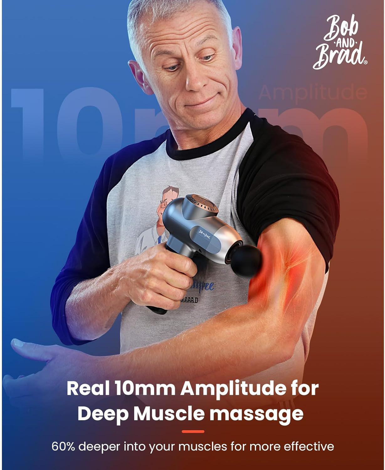 Pistolet De Massage Avec Thérapie Par Le Chaud Et Le Froid, C2 Pro Masseur De Tissus Profonds Avec Chaleur,Pour Le Gymnase, La Maison, La Récupération, Le Soulagement De La Douleur