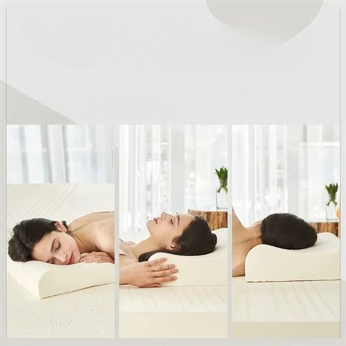 Cet oreiller orthopédique en latex naturel offre un soutien optimal pour la nuque et la colonne vertébrale. Alliant confort et fermeté, il favorise un sommeil réparateur. Écologique et durable, il conserve sa forme et sa résilience pendant des années.