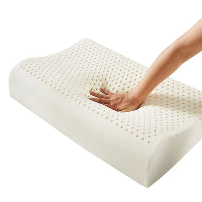 Natural Latex Pillow Core with Pillow Cover Remedial Neck Protect Vertebrae Health Care Orthopedic Pillow Kids 30X50Cm 40X60Cm