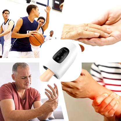 Wireless Electric Hand Massager Air Compression Hot Compress Palm Acupoint Massager Finger Arthritis Numbness Muscle Relaxation