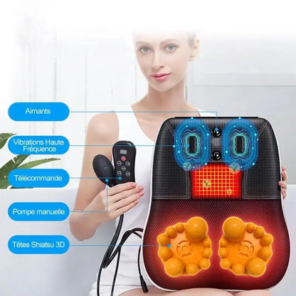 Masseur Électrique Shiatsu Multifonction
Pour les cervicales, le corps, les lombaires et les jambes ! Le complet : Idéal pour une utilisation en voiture ! ÉZANCE