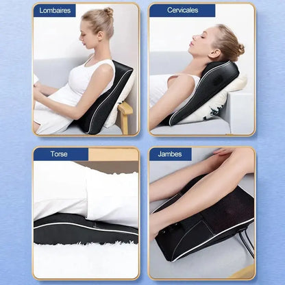 Masseur Électrique Shiatsu Multifonction
Pour les cervicales, le corps, les lombaires et les jambes ! Le complet : Idéal pour une utilisation en voiture ! ÉZANCE