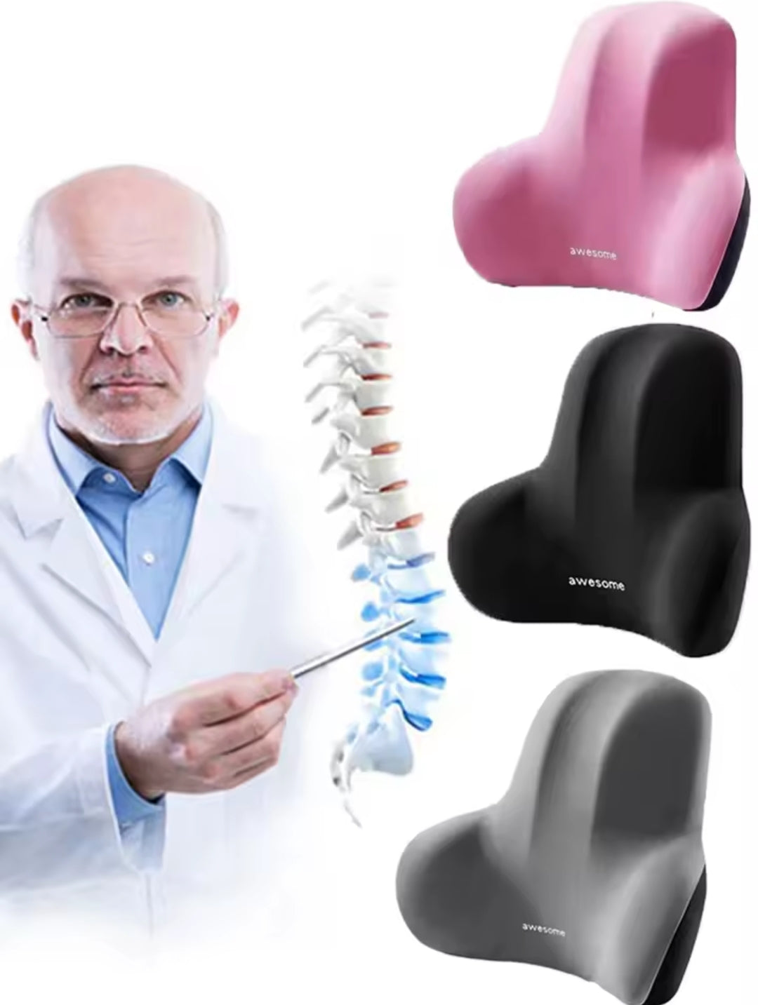 "Découvrez notre coussin ergonomique à mémoire de forme, idéal pour les sièges de voiture, de bureau ou les fauteuils. Son matériau haute résilience offre un excellent maintien lombaire, soulageant la pression et améliorant le confort lors de longs trajet